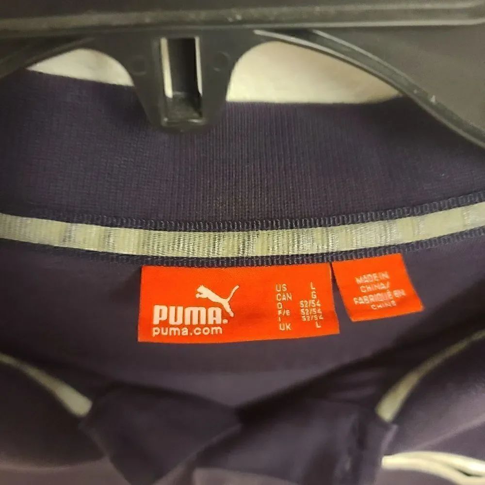 Blue puma polo - Large - Like New - Picture 2 of 5
